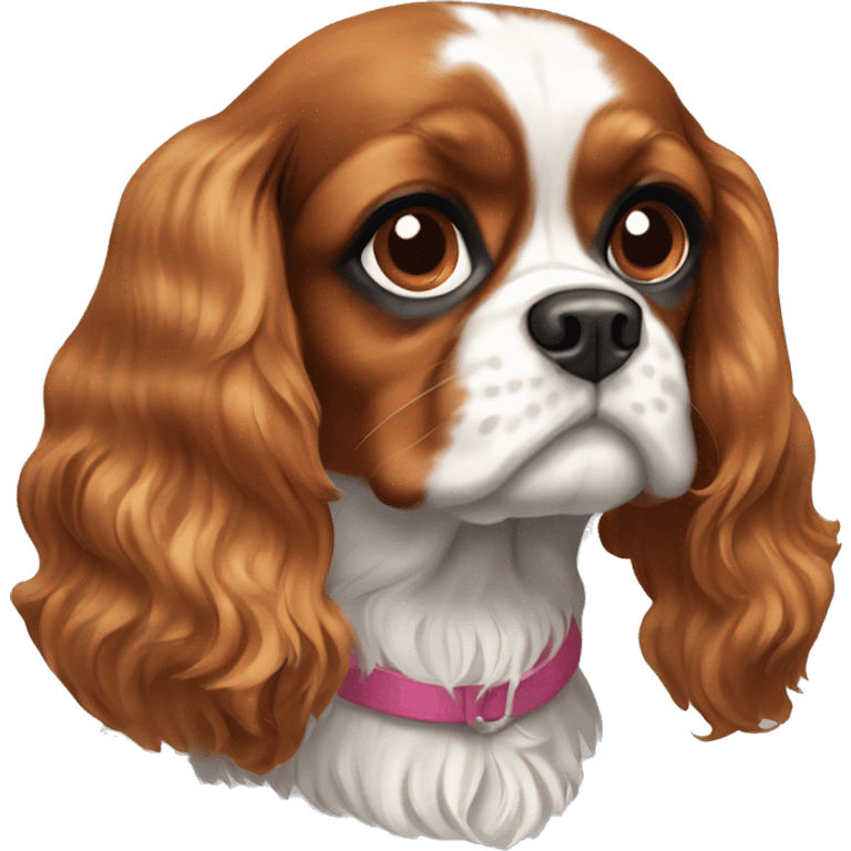 Blenheim cavalier King Charles spaniel emoji