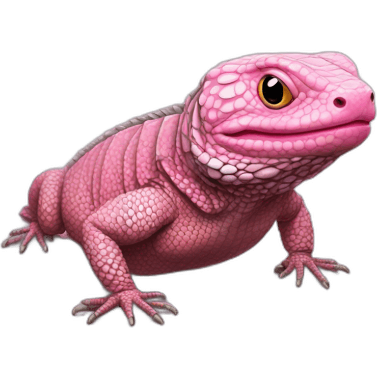 fat tegu lizard pink emoji