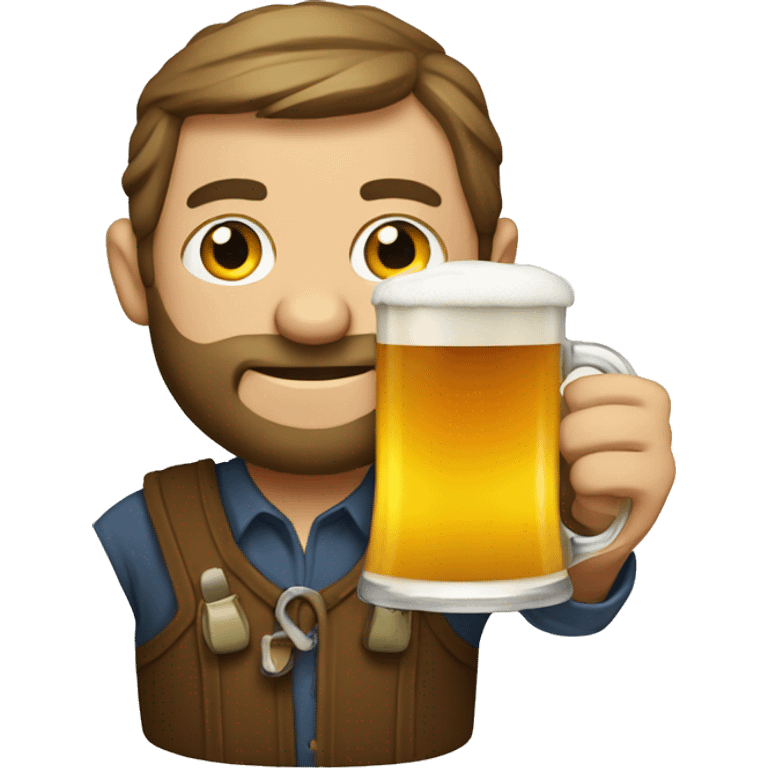 Czech Programmer with beer emoji