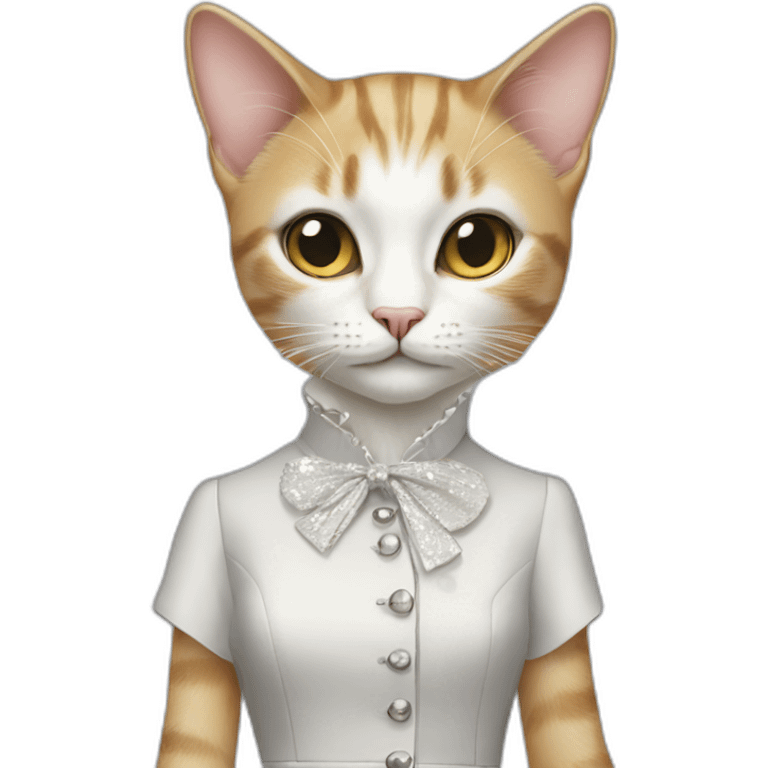 dior fashion dress cat emoji