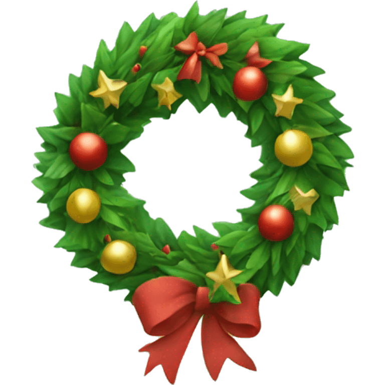 christmas wreath emoji