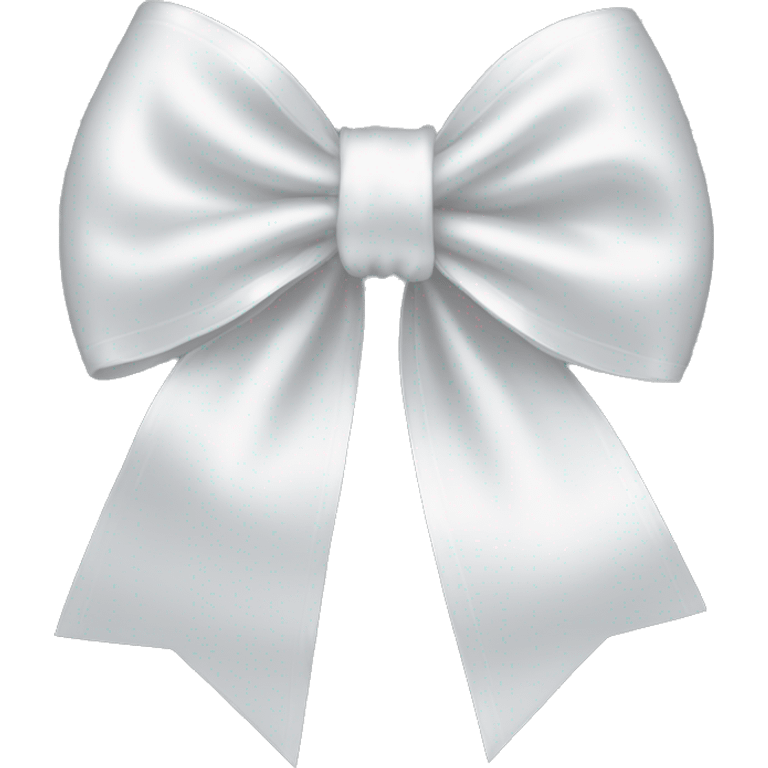 white satin bow emoji