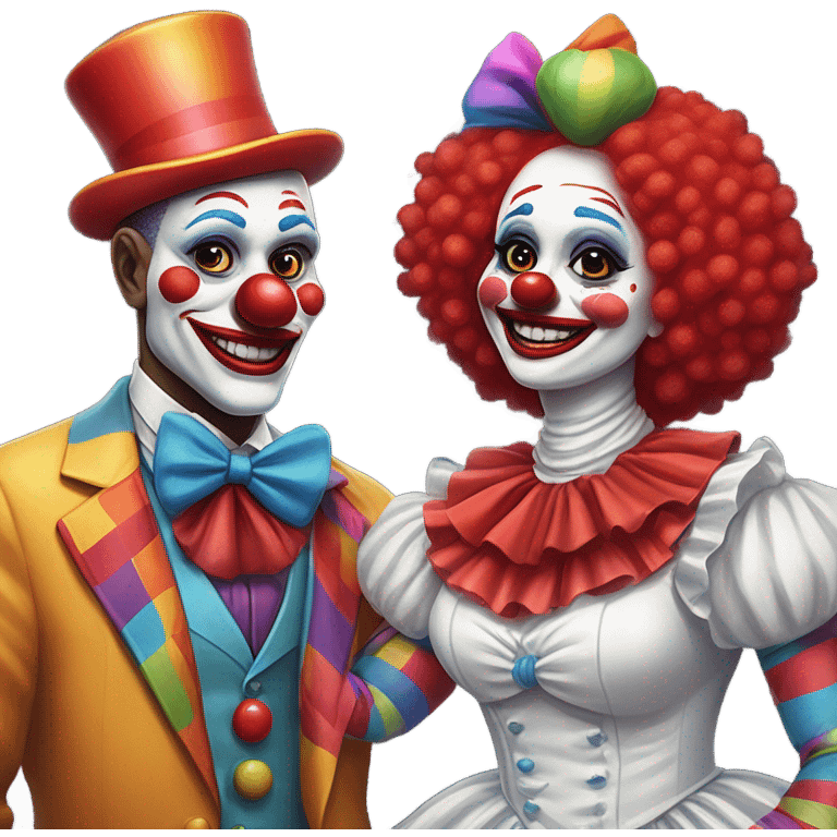 Clown wedding emoji