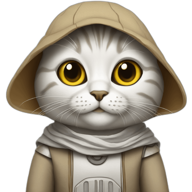 Cat in costume star wars emoji