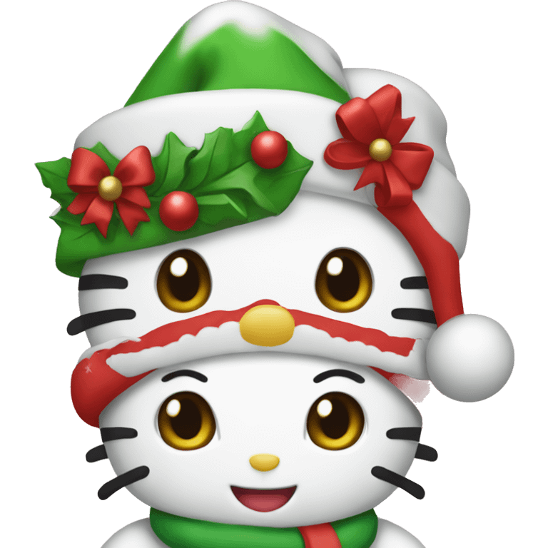 Hello kitty Christmas  emoji