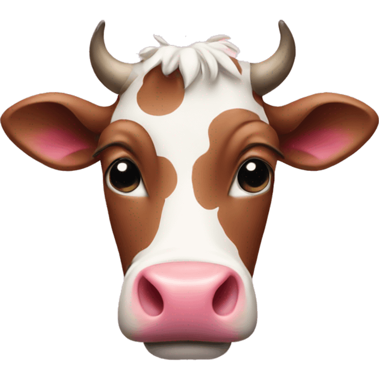 Cow with pink spots emoji