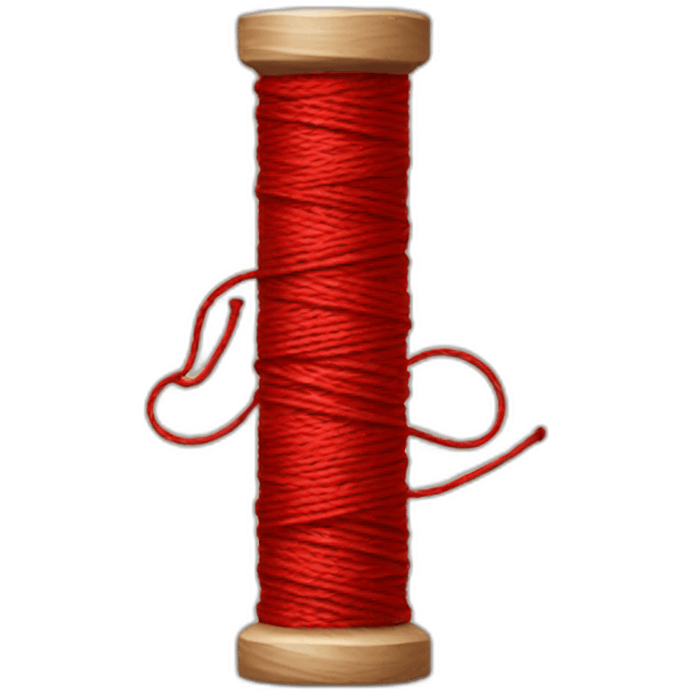 red thread spool emoji