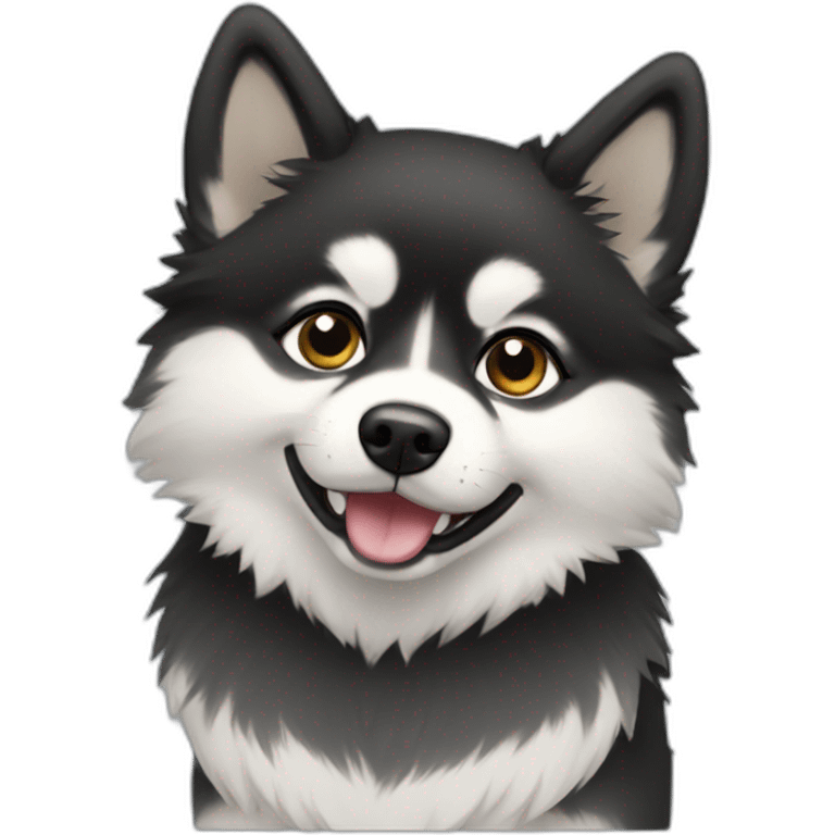 pomsky-black emoji