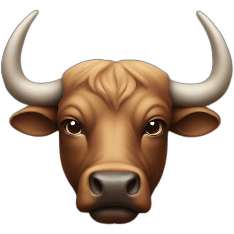 heads down bull emoji