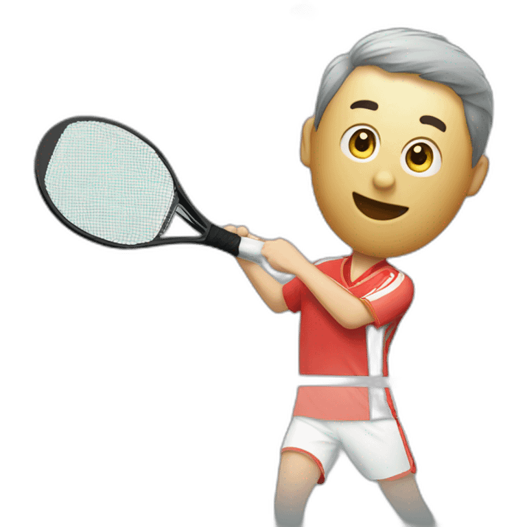 Argento ping pong emoji