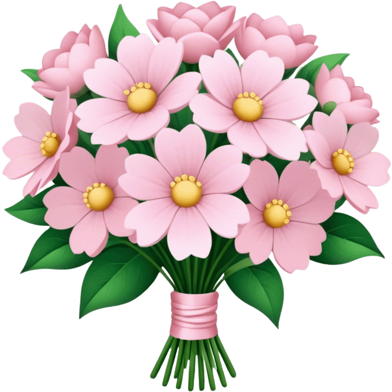 pale pink flower bouquet 🌸 emoji