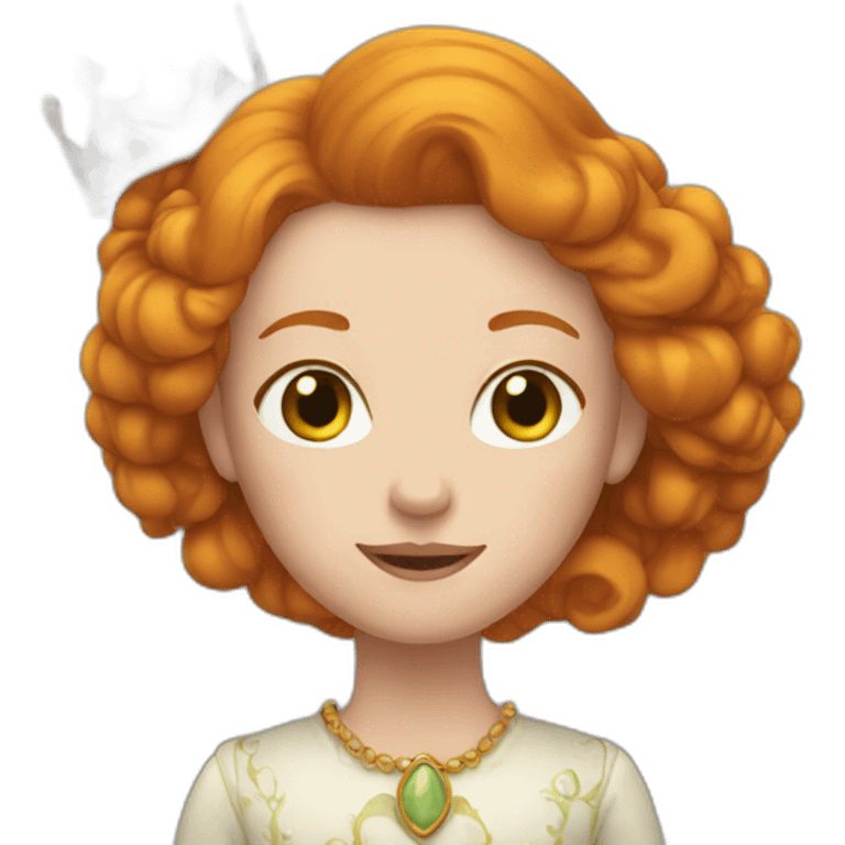 Ginger queen emoji