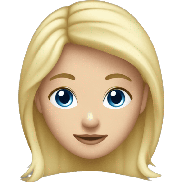 Girl waer Santarobe, blue eyes, blond hair emoji