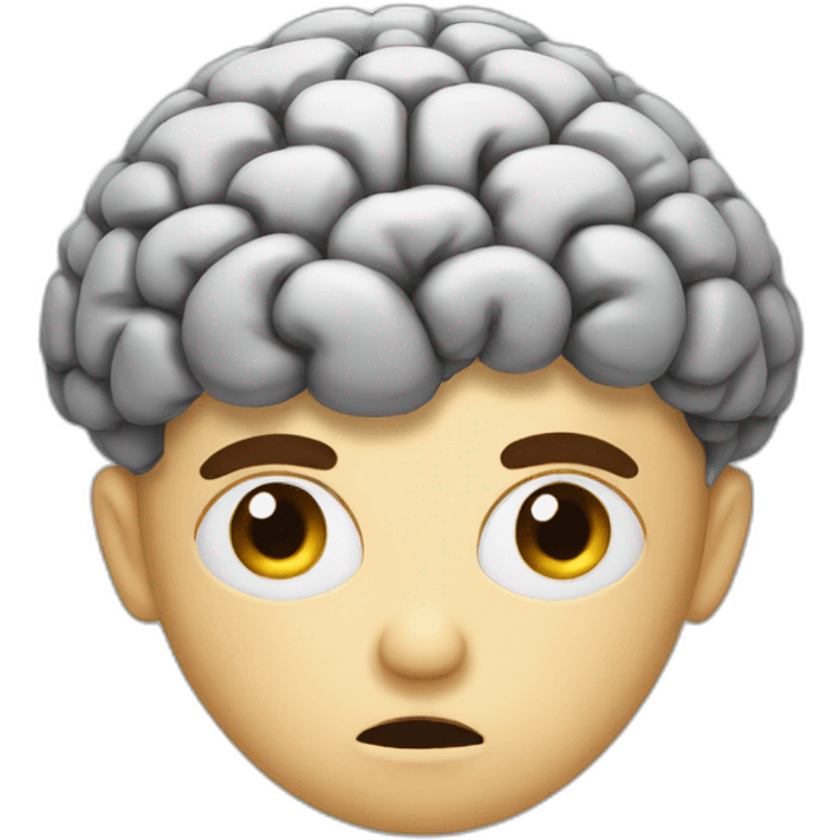 tired brain emoji