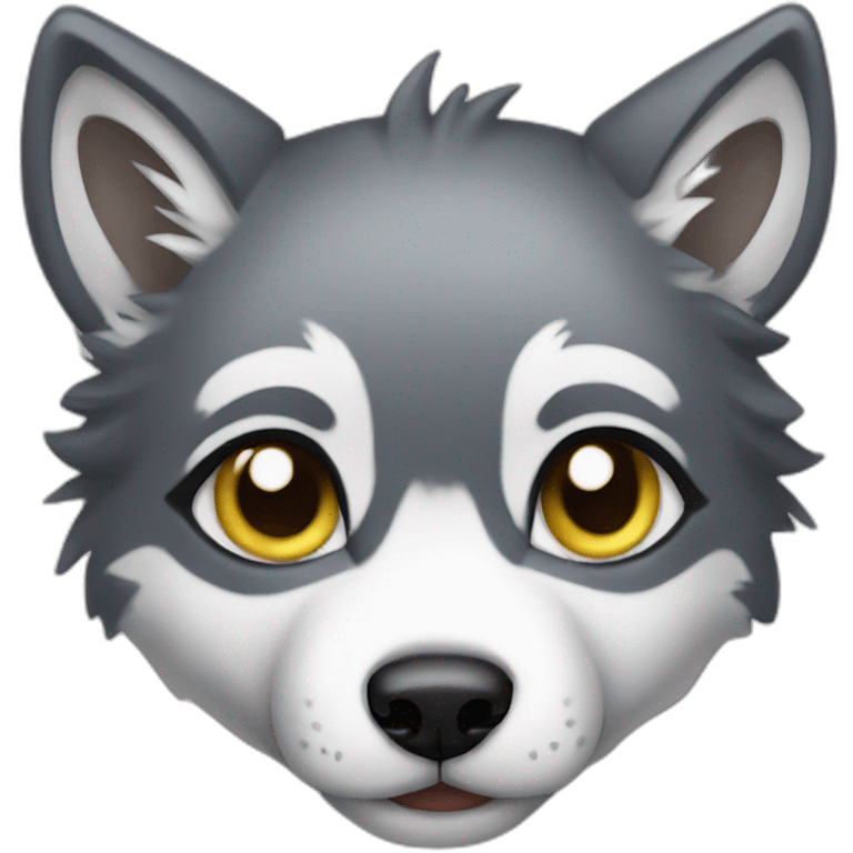 baby wolf emoji