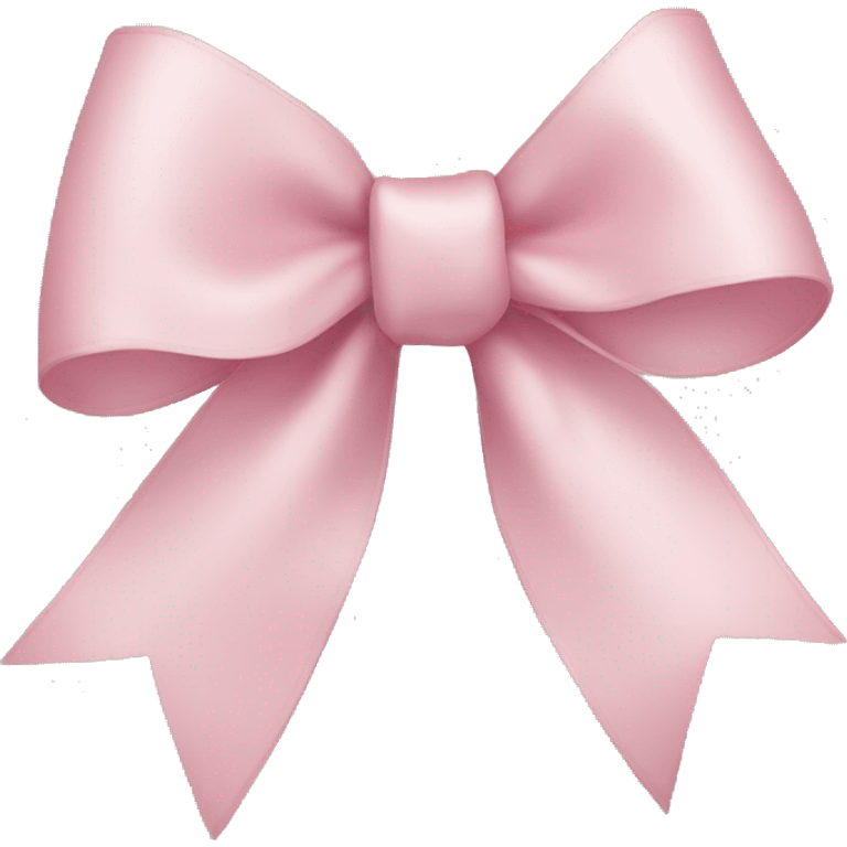 light pink ribbon bow emoji