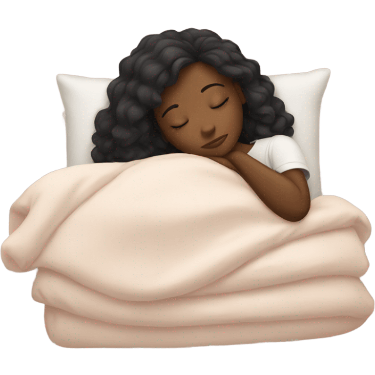 Black girl sleeping  emoji