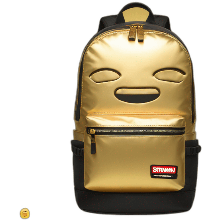 sprayground-golden-backpack emoji