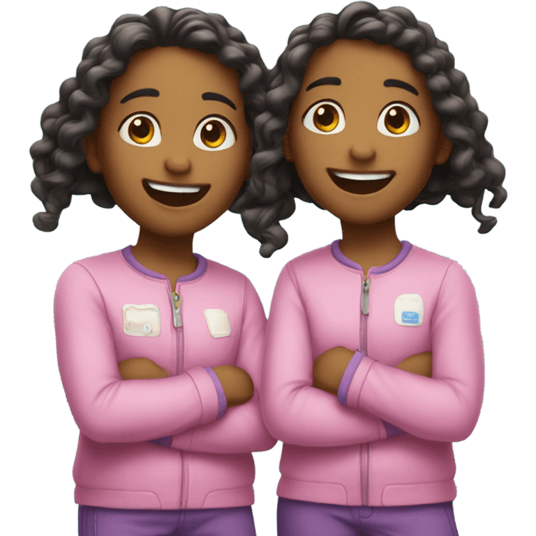 Happy twins  emoji