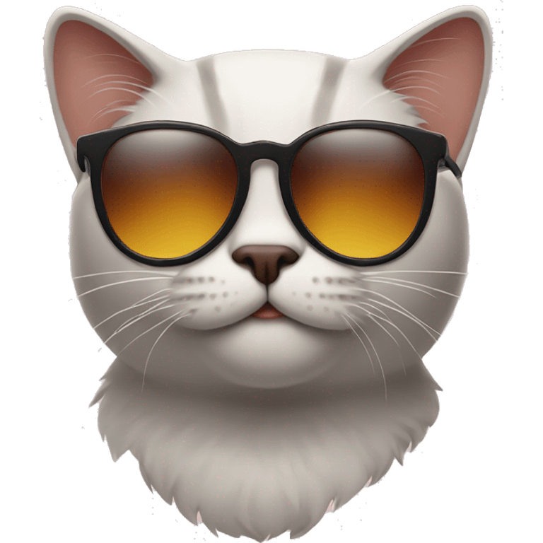 Cat with sunglasses emoji