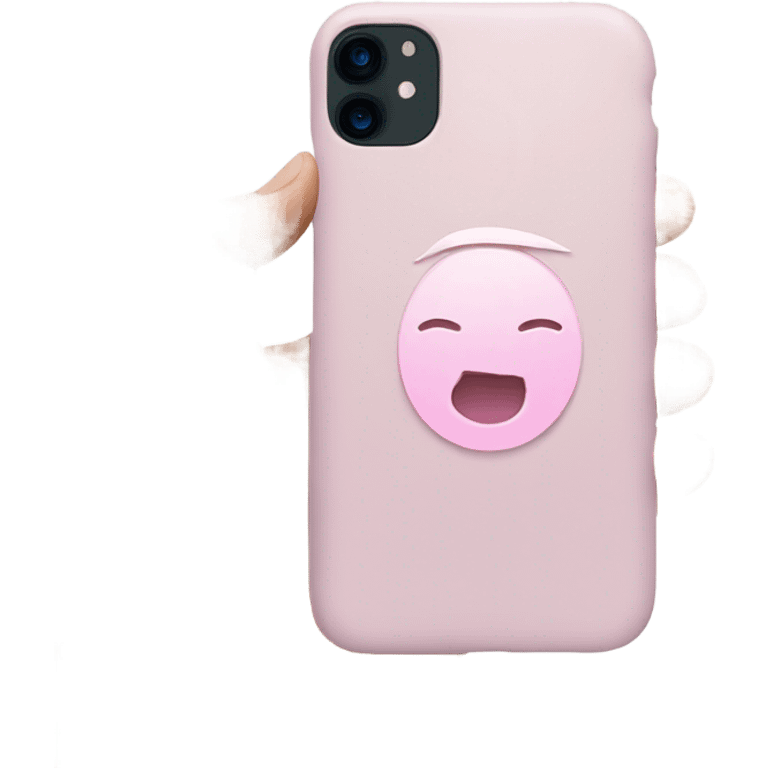 Pastel pink iPhone emoji