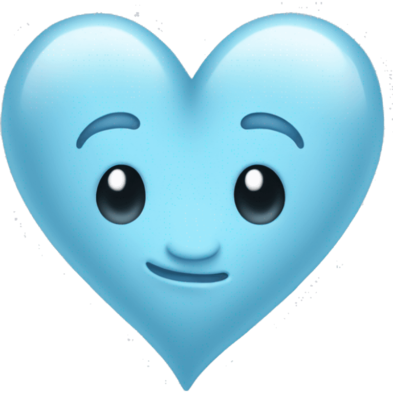 very light pastel blue heart emoji