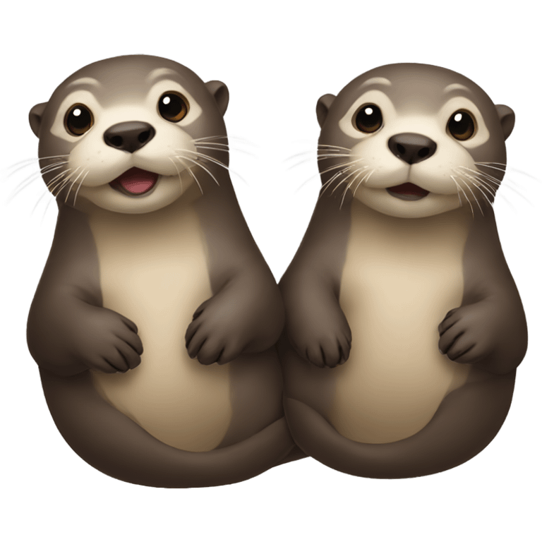 Two otters  emoji