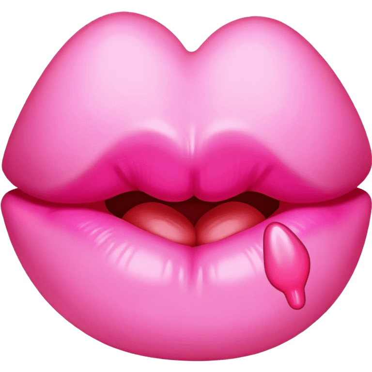 Beso rosa emoji