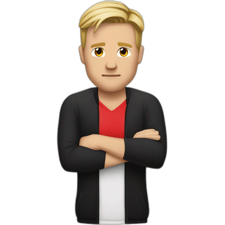 Eddie Howe crossed hands stop emoji