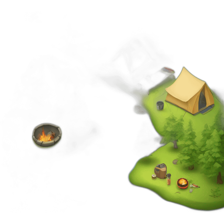 Camping paradis emoji