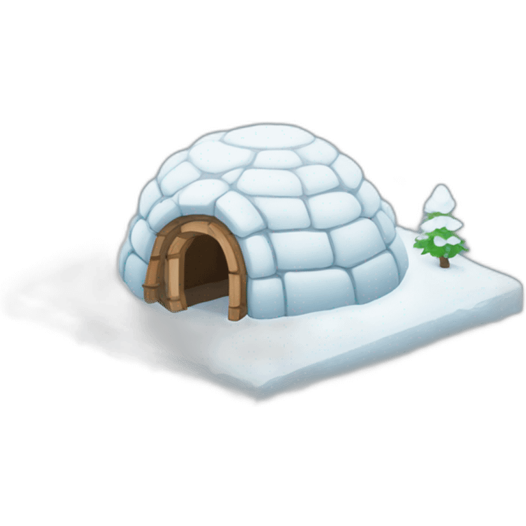 igloo minimalistic emoji