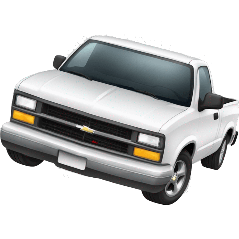 White Chevy s10 emoji