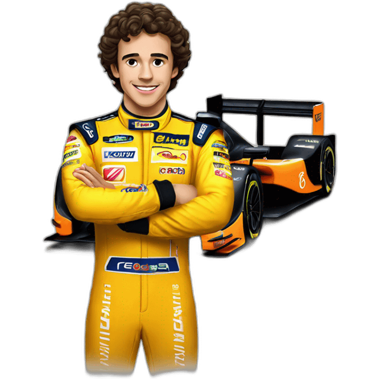 Lando Norris et ça voiture  emoji