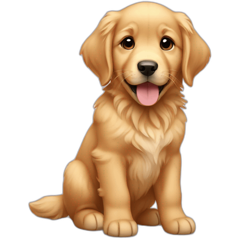 Golden Retriever puppy emoji