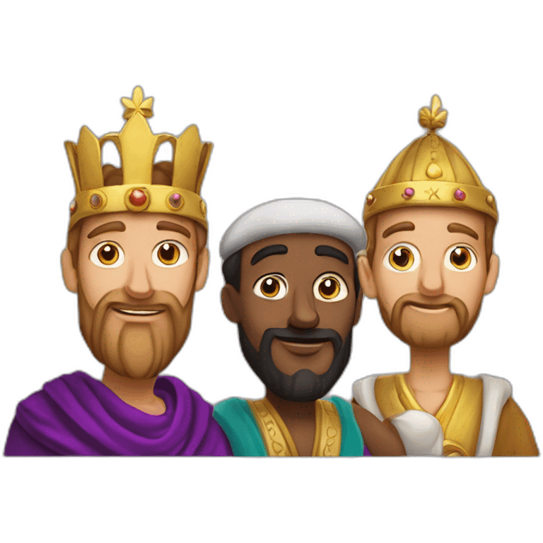 Melchior Caspar and Balthazar three wise men emoji