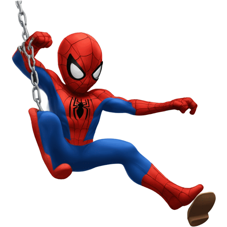 Spiderman swinging emoji