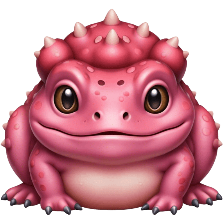 Cute Bufo is blushing emoji