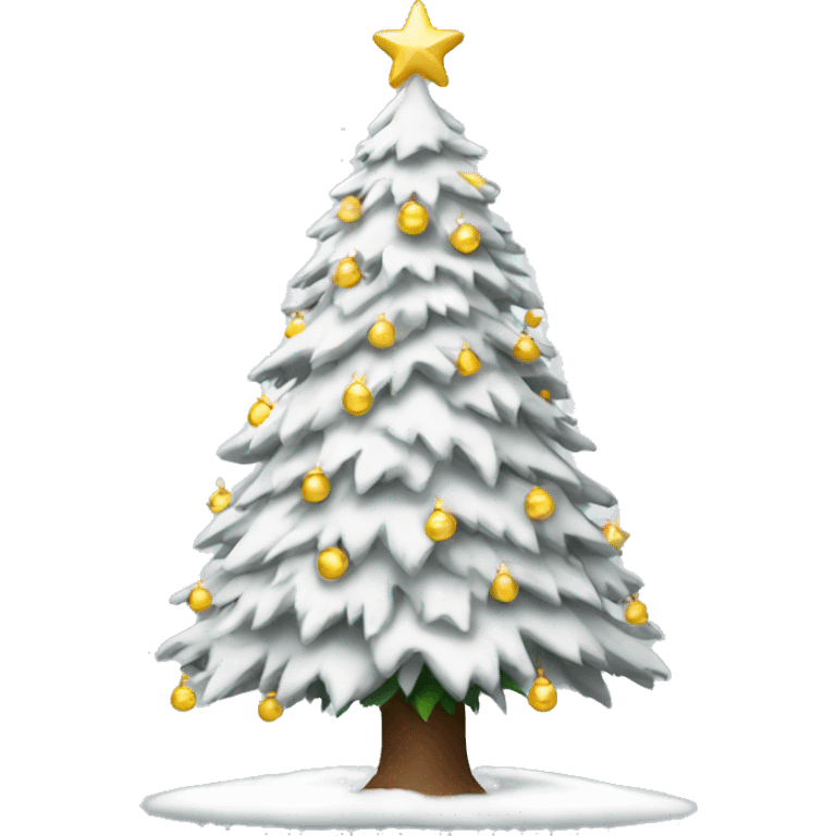 White Christmas tree  emoji