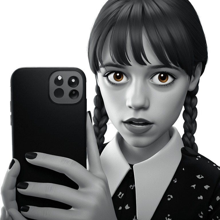 girl with phone in hand emoji