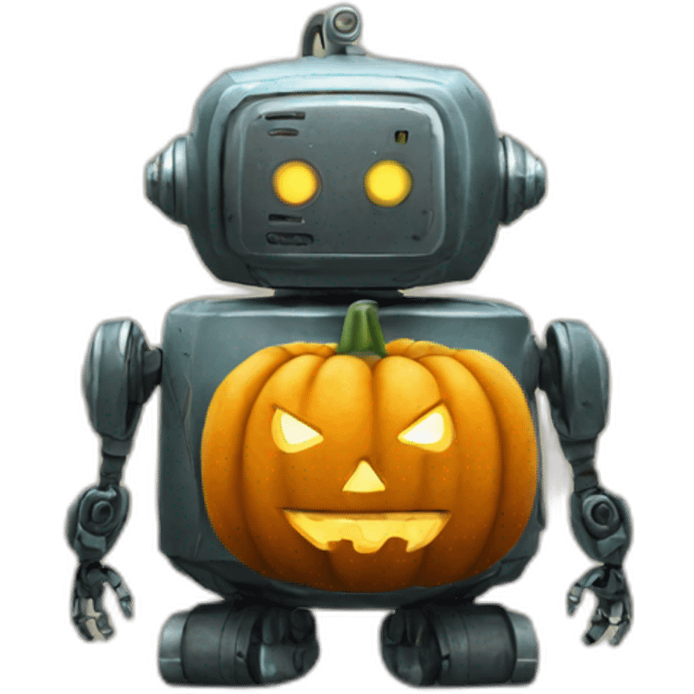 robot pumkin emoji