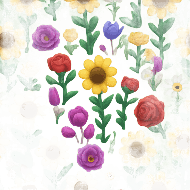 Flower garden emoji