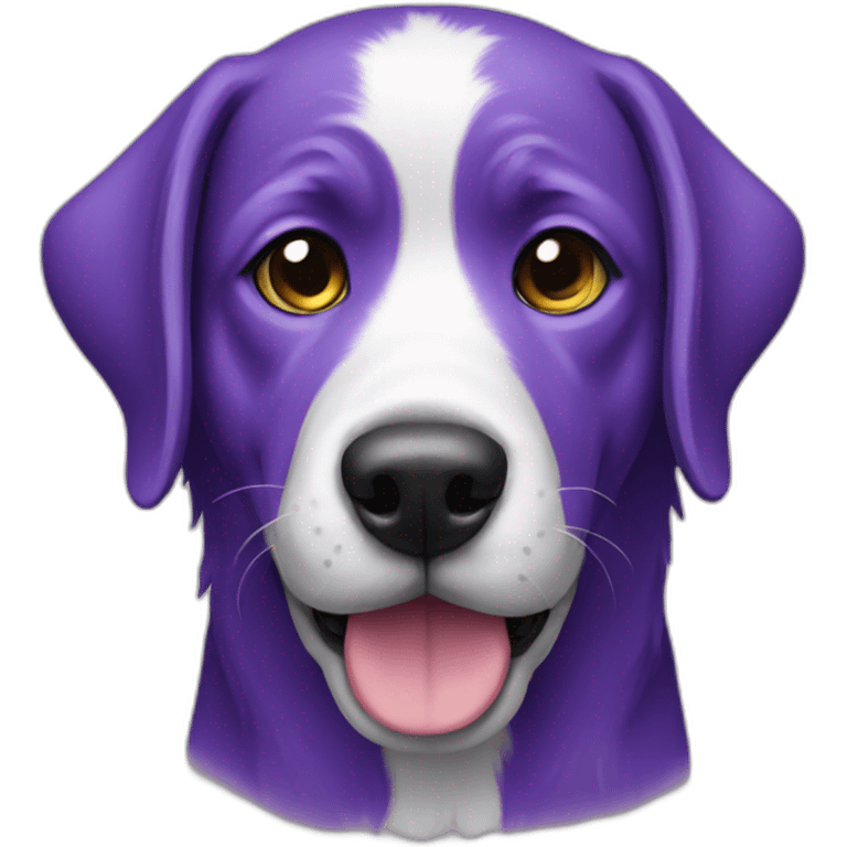 Dog purple emoji