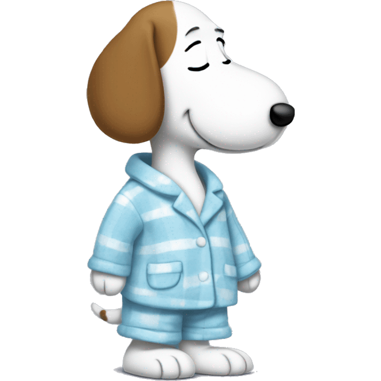 Snoopy in pajamas  emoji