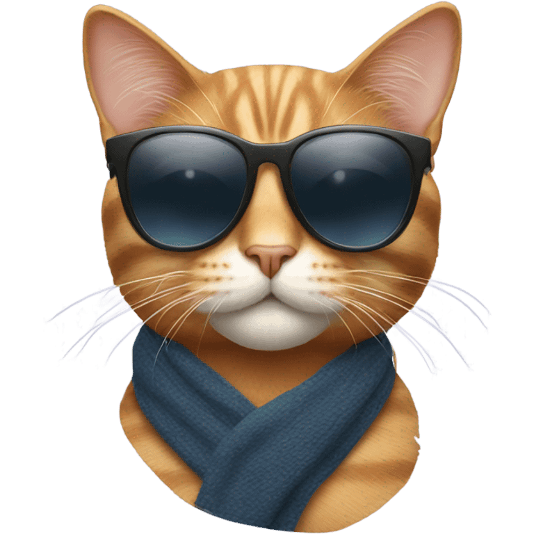 Cat with sunglasses emoji