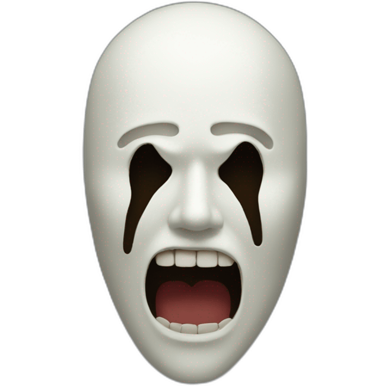 Scream mask emoji