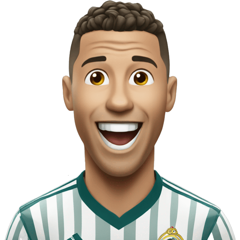 Ronaldo laughing  emoji