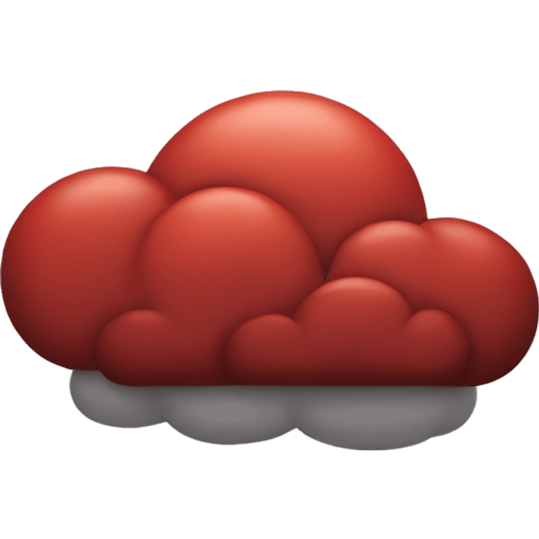 red cloud  emoji