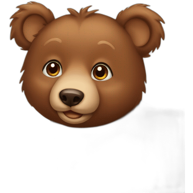 Brown baby bear emoji