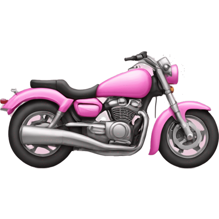 Pink motorcycle  emoji