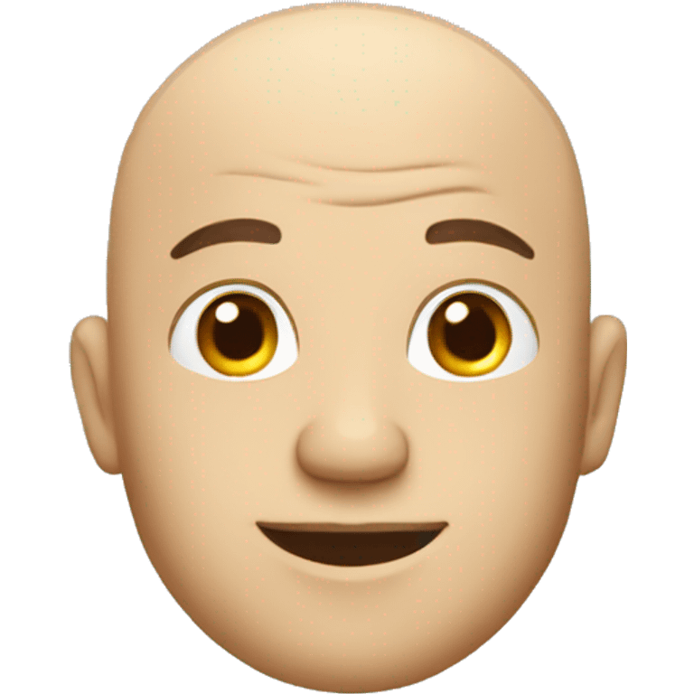 bald businessman with a cap emoji